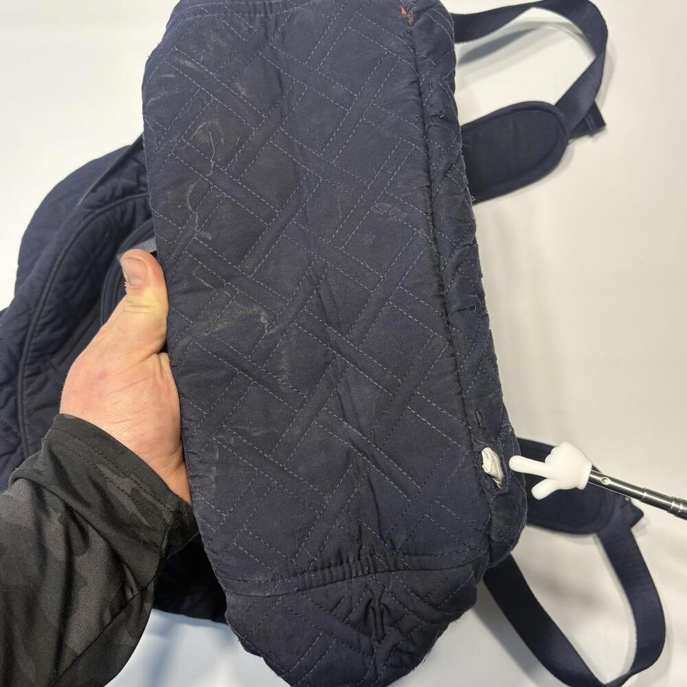 Vera Bradley Iconic Campus Backpack – Classic Navy - Picture 14 of 14
